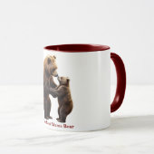 Realistische Mama Beer en Cub Interactie Mok (Voorkant rechts)