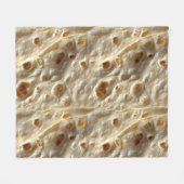 Realistische meeltortilla fleece deken (Voorkant (Horizontaal))