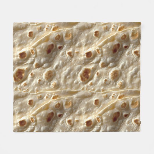 Realistische meeltortilla fleece deken (Voorkant (Horizontaal))