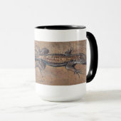 Realistische Mok "Lizard on Sand" (Voorkant rechts)