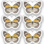 Realistische Monarch Vlinder Scrapbook stickers se (Voorkant)