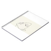 realistische noot notitieboek (Linkerzijde)