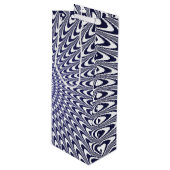 Realistische optische illusie wijn cadeautas (Voorkant Gekanteld)