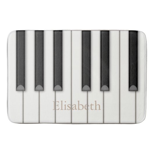 Realistische oversized pianotoetsen badmat (Voorkant)