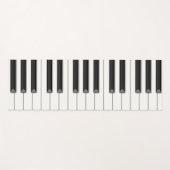 Realistische oversized pianotoetsen yogamat (Voorkant (horizontaal))