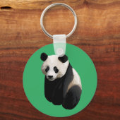 Realistische Panda Green Sleutelhanger (Voorkant)