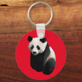 Realistische Panda Red Sleutelhanger (Voorkant)