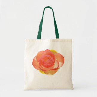 Realistische Perzik Waterlelie Bloem Tote Bag