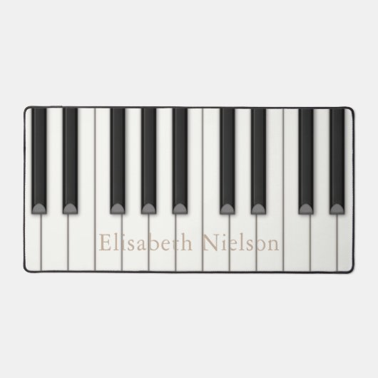Realistische Piano Keys muziek Bureaumat (Voorkant)