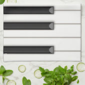 Realistische Piano Keys muziek Theedoek (Gevouwen)