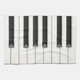 Realistische Piano Keys  muziek Theedoek