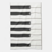 Realistische Piano Keys muziek Theedoek (Verticaal)