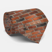Realistische Rode Bakstenen Muur Stropdas (Opgerold)