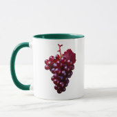 Realistische rode druiven mok (Links)