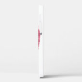 Realistische roze lippen, geïsoleerde kus Case-Mate iPhone case (Achterkant / Links)