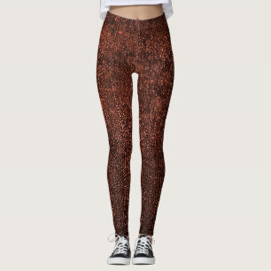 Realistische rustieke lederen textuur leggings