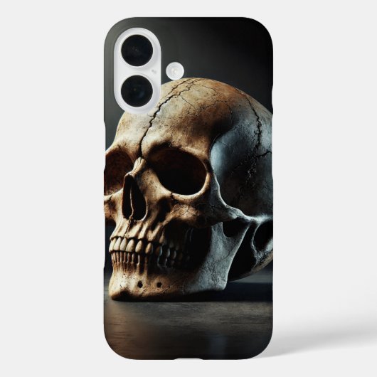 Realistische schedel Case-Mate iPhone case (Achterkant)