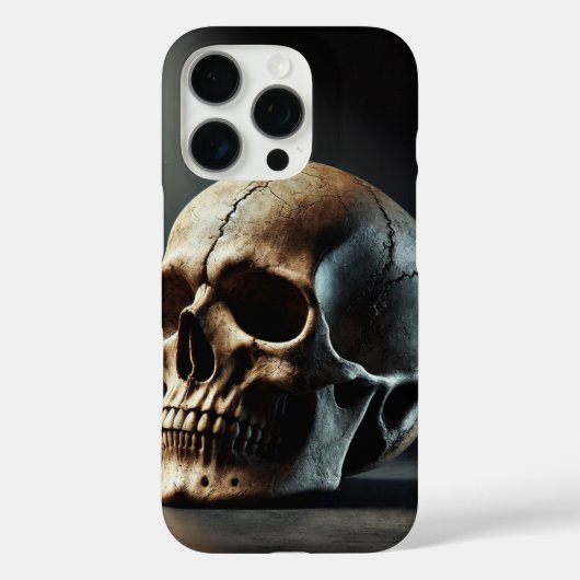 Realistische schedel Case-Mate iPhone case (Achterkant)