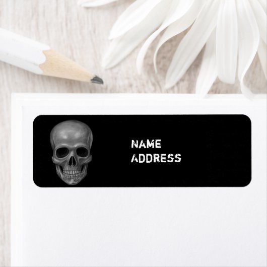 Realistische schedel etiket (Insitu)