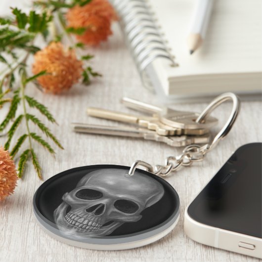 Realistische schedel sleutelhanger (Voorkant Rechts)