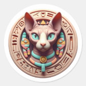 Realistische Sfinx cat Sticker (Voorkant)