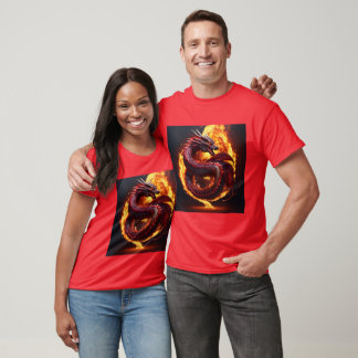 Realistische slangendraak T-SHRT T-shirt