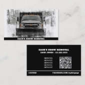 *~* Realistische Sneeuwverwijdering Sneeuwvrachtwa Visitekaartje (Voorkant / Achterkant)