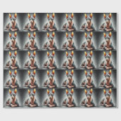 Realistische Sphynx Kat, Sphynx Naakkat Liefhebber Cadeaupapier (Vlak)