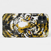 Realistische Tiger iPhone Case - Tiger Head Tekeni (Achterkant (horizontaal))