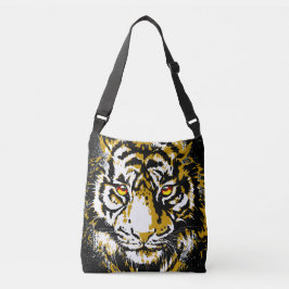 Realistische tijger - Kool tijgerkoptekening Crossbody Tas