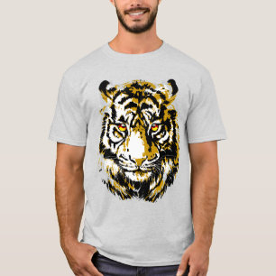 Realistische tijger - Kool tijgerkoptekening T-shirt
