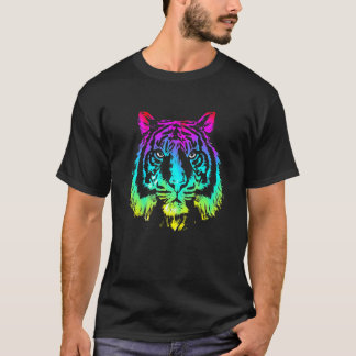 Realistische Tijger Kop Huid Poot 25 T-shirt