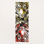 Realistische tijger Yoga Mat - grote katten in het (Achterkant)