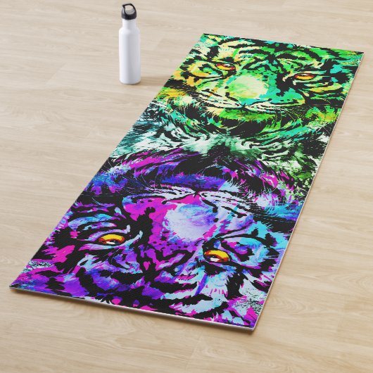 Realistische tijger Yoga Mat - grote katten in het (In situ)
