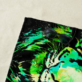 Realistische tijgerhoofden - Kool Tiger Beach Towe Strandlaken (In situ)