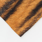 Realistische tijgerhuid textuur. fleece deken (Hoek)