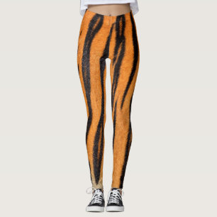 Realistische tijgerhuid textuur. leggings
