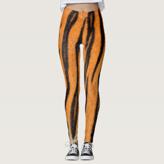 Realistische tijgerhuid textuur. leggings
