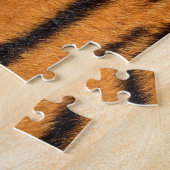 Realistische tijgerhuid textuur. legpuzzel (Zijkant)