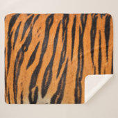 Realistische tijgerhuid textuur. sherpa deken (Voorkant (horizontaal))