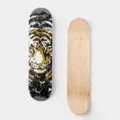 Realistische tijgerskateboard - Tiger Head Tekenin Persoonlijk Skateboard (Voorkant)