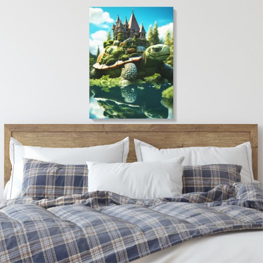 Realistische Topiary Art Natuurlijke Surrealistisc Canvas Afdruk (Insitu (Slaapkamer))