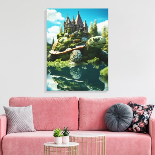Realistische Topiary Art Natuurlijke Surrealistisc Canvas Afdruk (Insitu (Woonkamer))