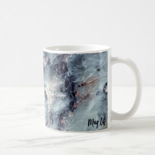 Realistische vectormarmertextuur koffiemok