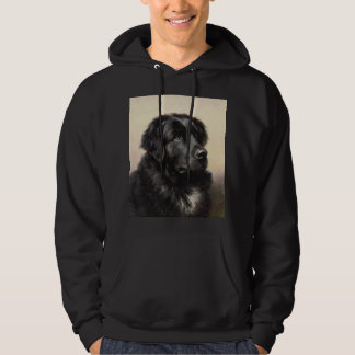 realistische verf voor Newfoundlandhond Hoodie