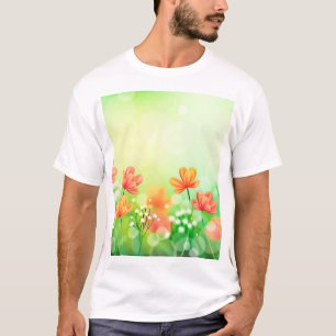 Realistische vervaagde lente achtergrond-52374 t-shirt