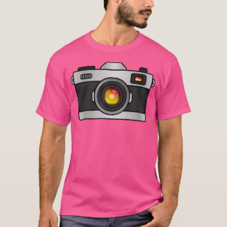 Realistische Vintage Fotografie Camera T-shirt