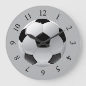 Realistische voetbal grote klok (Voorkant)
