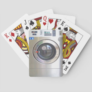 Realistische wasmachine pokerkaarten