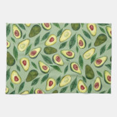 Realistische Waterverf Avocado Pattern Green Theedoek (Horizontaal)